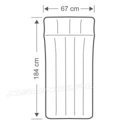 Materac dmuchany welurowy turystyczny 67 x 184 x 17 cm INTEX 67997