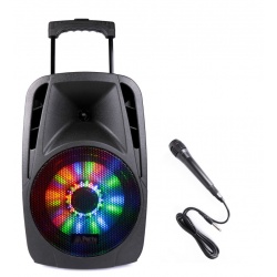 Kolumna mobilna Party Light&Sound PARTY-8LED odtwarzacz USB Bluetooth microSD