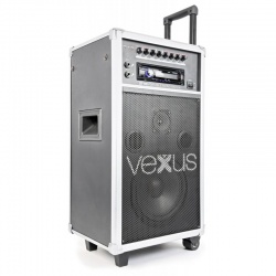 Nagłośnienie mobilne VEXUS ST110 250W z odtwarzaczem CD MP3 mikrofon