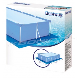 Mata ochronna 445 x 254 cm Bestway 58102 pod baseny stelażowe prostokątne