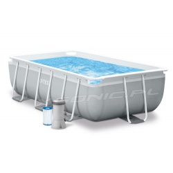 Basen prostokątny 300 x 175 x 80cm ogrodowy INTEX 26784 17w1 na stelażu