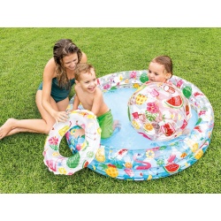 Basen dmuchany piłka plażowa kółko do pływania Intex 122 x 25 cm INTEX 59460