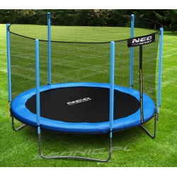 Trampolina ogrodowa 312 cm z siatką zewnętrzną drabinka GRATIS