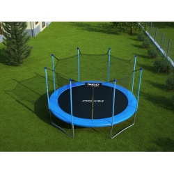 Trampolina ogrodowa 374 cm z siatką wewnętrzną PRO drabinka GRATIS