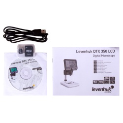 Levenhuk DTX 350 LCD powiększenie 20-600x cyfrowy mikroskop USB z wyświetlaczem LCD i kamerą 0,3 Mpix