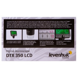 Levenhuk DTX 350 LCD powiększenie 20-600x cyfrowy mikroskop USB z wyświetlaczem LCD i kamerą 0,3 Mpix