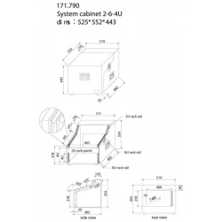 Skrzynia do ochrony i transportu sprzętu scenicznego Power Dynamics DJ Case 19" PD-F4U6-2