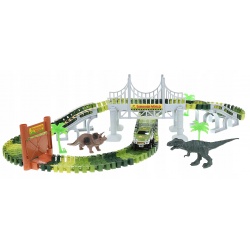 Terenowy tor samochodowy Dinozaury Park dinosaur 153 elementy XL