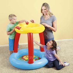 Brodzik z daszkiem mały basen piłeczki Fisher Price 89 x 89 x 94 cm Bestway 93541