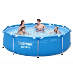 Basen 305 x 76 cm ogrodowy 8w1 stelażowy okrągły z pompą Bestway 56679