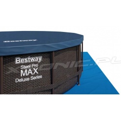 Basen ogrodowy 366 x 100 cm 18w1 Rattan stelażowy Bestway 56709