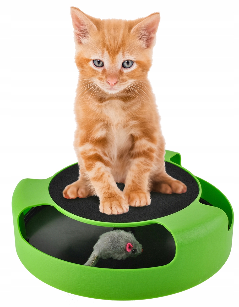 Kocie gry i zabawy - kółka z latajacą myszką